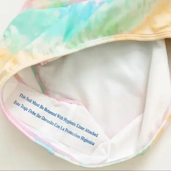 Stoney Clover Lane x Target Colab Rainbow Tie Dye One Piece Swimsuit Size XS New - Picture 15 of 16